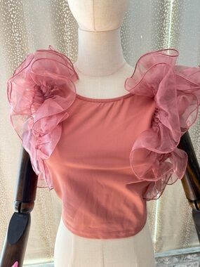 Free People Ruffled top